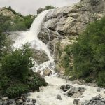 Алибекский водопад с высоты 25 м
