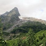 Алибекский ледник - горы