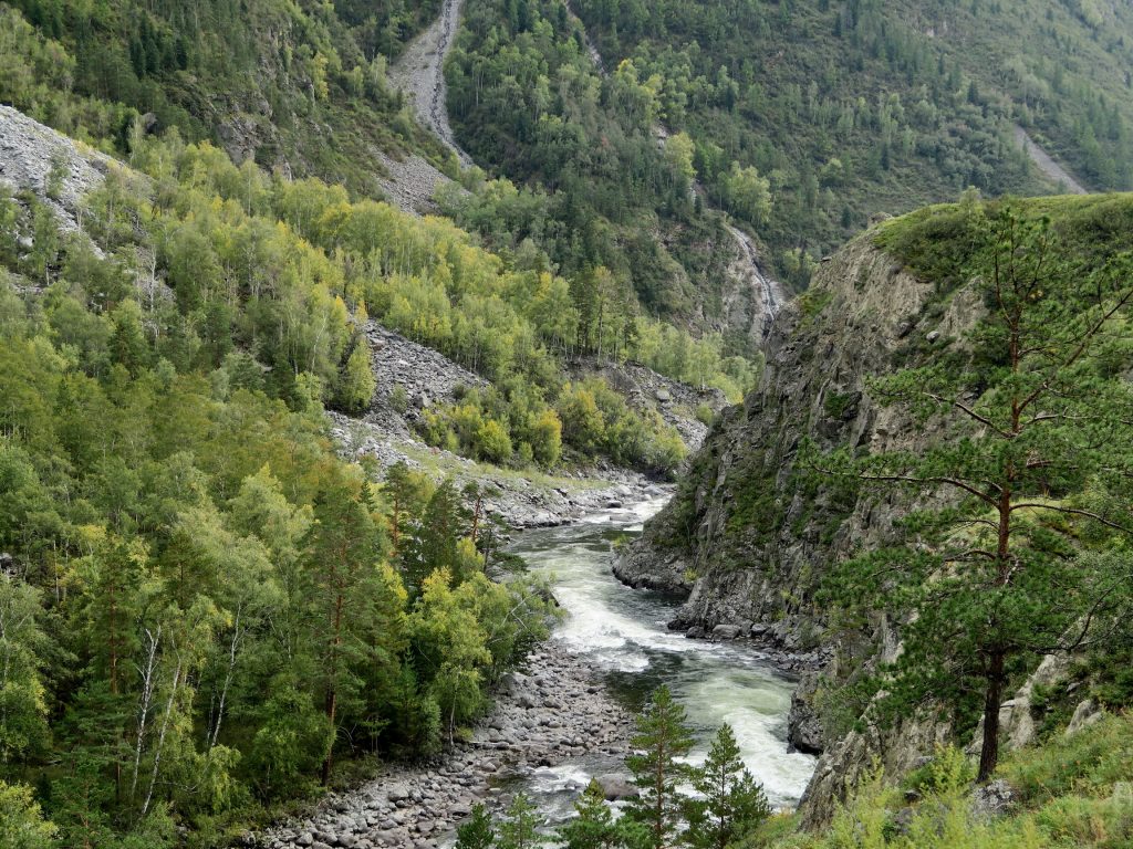 река Чульча - вниз к Чулышману